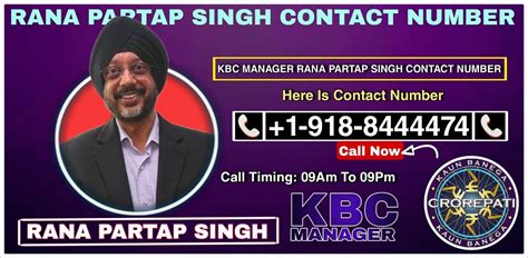 Rana Pratap Singh KBC +19188444188 Lottery Manager .